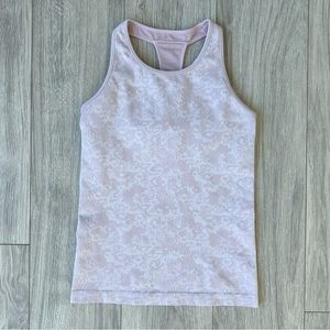 Fabletics Brynn Seamless Pink Floral Tank Top